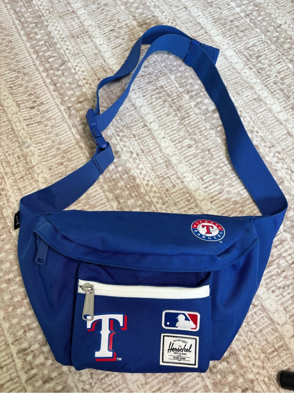 Herschel Texas Rangers MLB Blue Crossbody Waist Pack Bag Officially Licensed